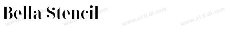 Bella Stencil字体转换